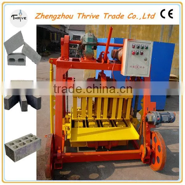 Chinese machine hollow block making machine,small scale block making machine