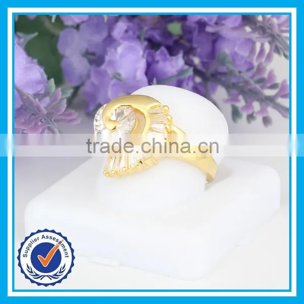 Cheap Price Peacock Design Ring Fashion Crystal Gold Peacock Ring photo-4