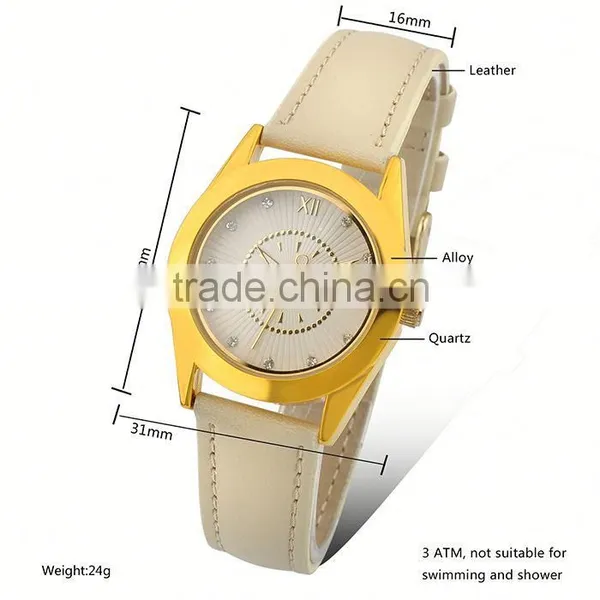 Fashion Jewelry 2016 White Leather Couple Electronic Watch photo-6