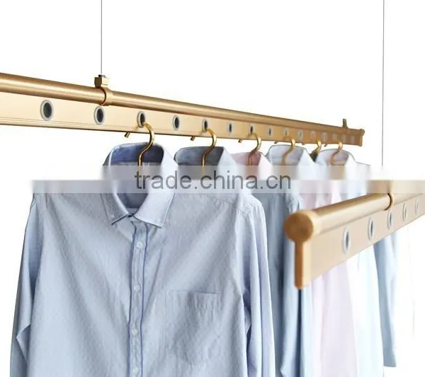 2.4M Eletriplate Aluminium Clothes Drying Hanging Spice Rack photo-2