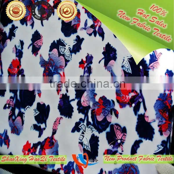 New Woman Clothing Fabric Product Made in China Shaoxing Factory Scuba 3d Print Multicolor Emboss Fabric photo-3