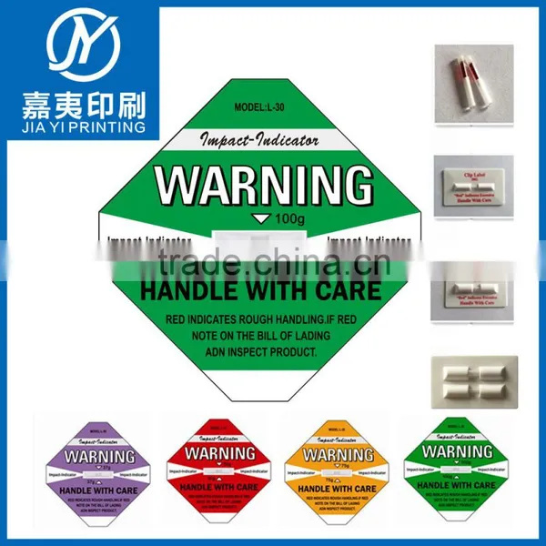 2015 Shockwatch Label Impact Indicator Shipping Label Monitoring Shock Label photo-2
