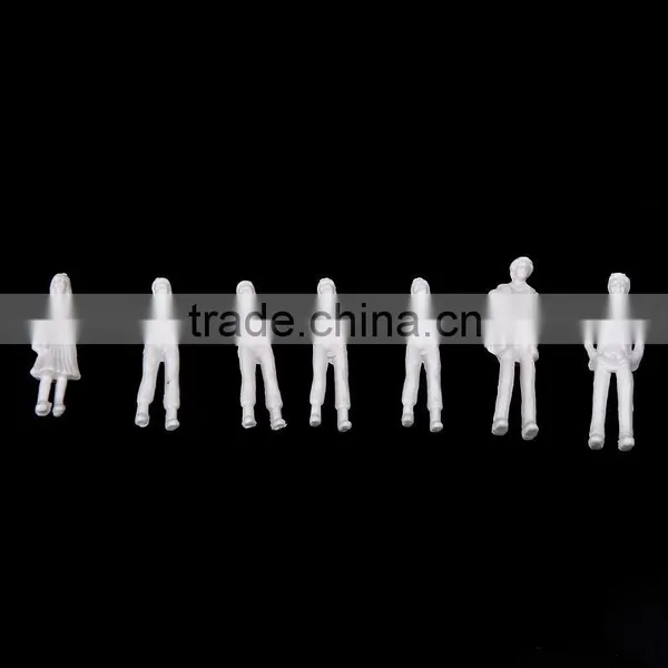 Artificial Model Human White Figure, Scale Models Figure, Model White Resin Figure for 1/50 photo-5