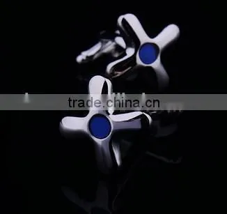 Polishing Brass Metal Cufflinks For Men photo-4