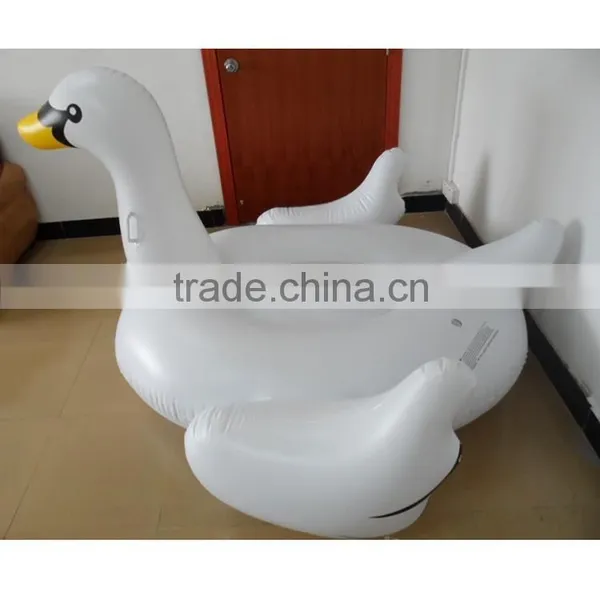Assorted Color Giant Inflatable Swan Animal Pool Float Water Ride on