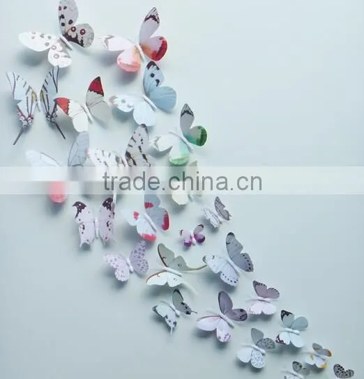 Mutil Color Butterfly Vine Pattern Wall Sticker Decals Mural DIY Art Vinyl Home Decor photo-4