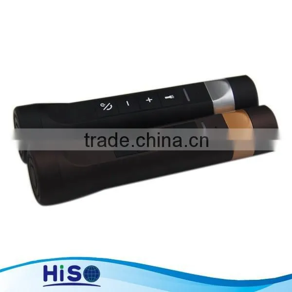 Shenzhen factory 4 different functions Biclyce holder bluetooth bicycle led torch portable bluetooth speaker