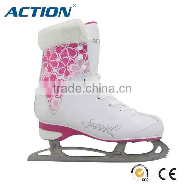 2015 Wholesale Winter Ice Skating Fur Inner Boots