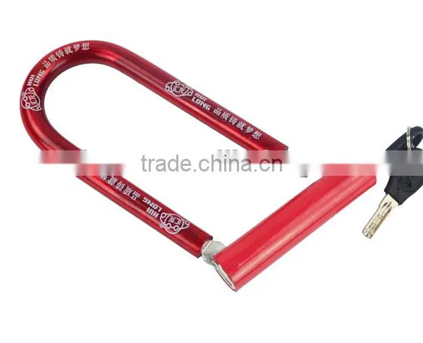High Quality Durable Motorcycle/bicycle Square u Lock Colorful Fashionable Bicycle/motorbike u Lock 22 24 25 photo-4