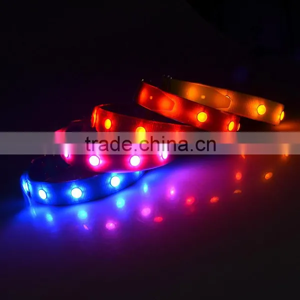 Rechargeable Led Dog Collar/ Solar Lighted Dog Collar