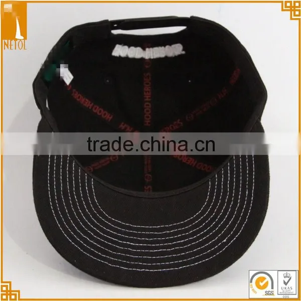 6 Panels Flat Bill Custom Brand Snapback Baseball Caps photo-4