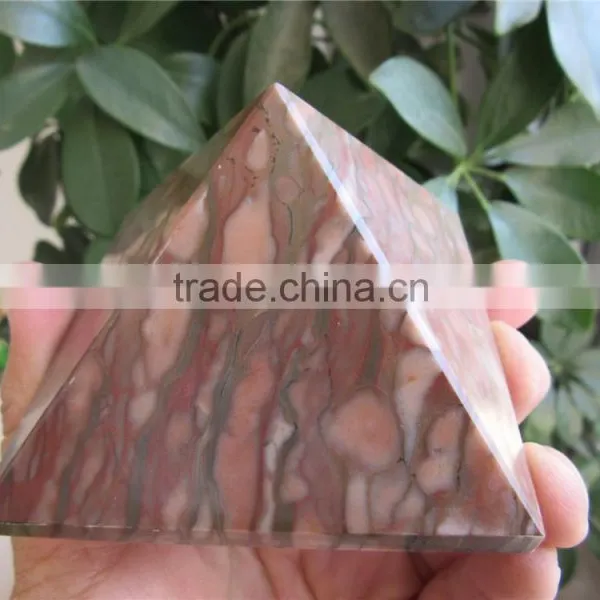 Hot Sale Polished Natural Grain Crystal Pyramid for Energy Healing photo-3