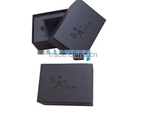 Custom Design Handmade Black Square Gift Packaging Box With Foam Insert Packaging for Mirror From Shenzhen Factory photo-2