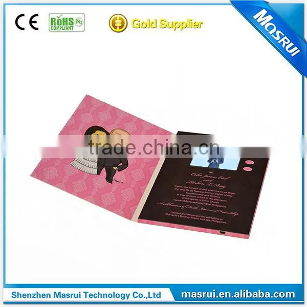 Customized Video Christmas Cards,Printed Video Brochure - 5.0" Screen photo-3