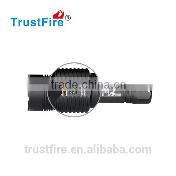 TrustFire Jie8 USB Port Directly Charged Cree XML-2 1000lumens Led Flashlight photo-3