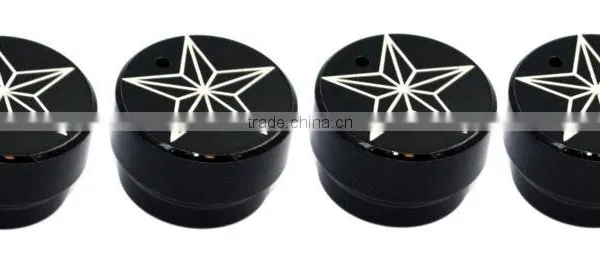 All Sales Interior Dash Knobs (set of 4) AC+4wd Knob- Star Black