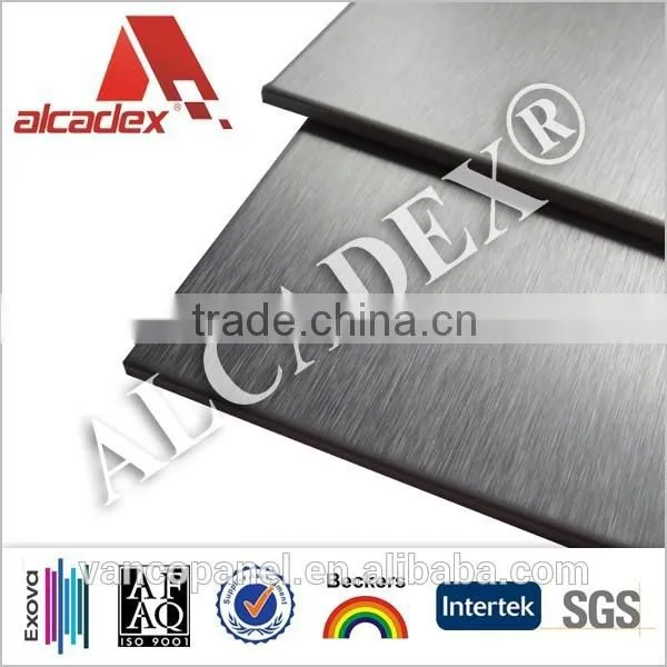 China Ideal Brushed Acp Wall Decoration Facade Acp Aluminum Composite Panel photo-3