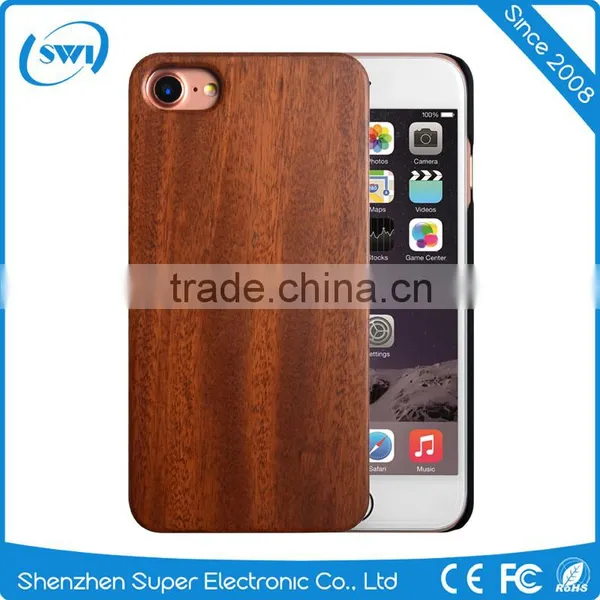 For IPhone 7 Phone Back Real Wooden Case Cover photo-3