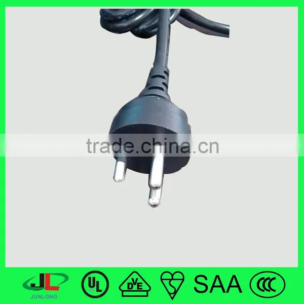 Wholesale Thailand 3 Pin Plug Black 3 Pin Power Plug With Flat Power Cable