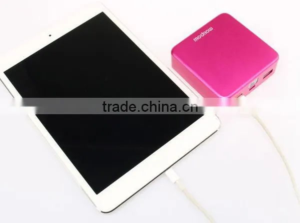 9000mah Portable Battery Power Bank Charger High Capacity Aluminium Metal Shell Mobile Power USB And Mirco USB Port