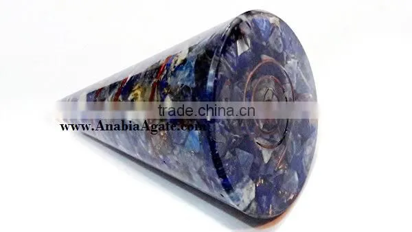 Lapis Orgone Antenna : Antenna : Lapiz Lazule Copper Wire Wrapped Orgone Antenna photo-4