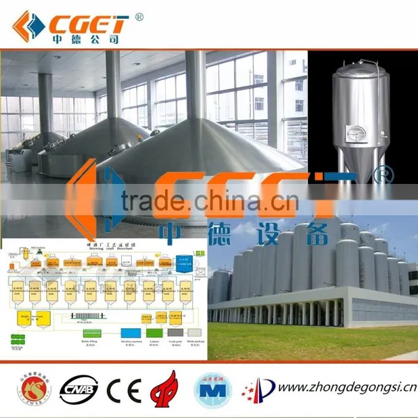 Turnkey Project 100T---5000T Beer Brewery Project