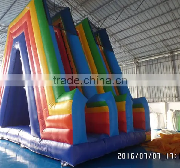 2016 New Design High Inflatable Water Slide Double Lane Wet Slide photo-5