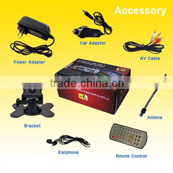 Small Size Cheap Price 7 Inch Stand Alone TFT LCD TV Monitor For Car photo-5