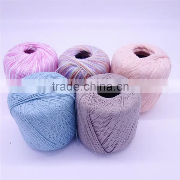 50%cotton +50% Acrylic Yarn Blend Yarn Dyed 50g/ball Knitting Yarnyarn for Knitting by Hand photo-4