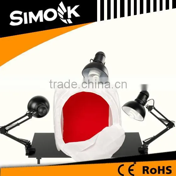 Tabletop Studio Light Set / Tabletop Photography Lighting With 3pcs 25W Spiral Bulbs