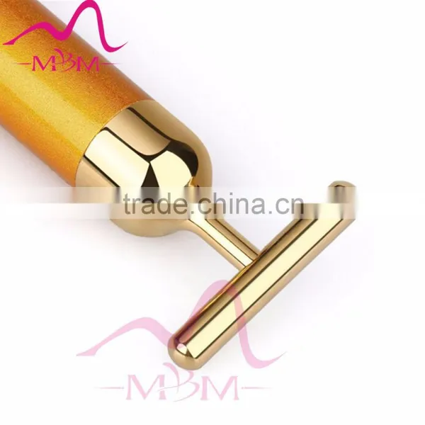 Hot Promotion!Wholesale Price Massager 24K Gold Bar Skin Care Mini Face Massager photo-3