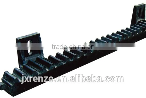 Nylon gear rack for sliding gate of the rack