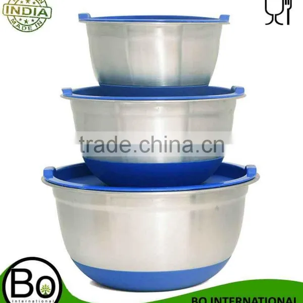 4pcs Stainless Steel Mixing Bowl Set With Measuring Scale photo-5