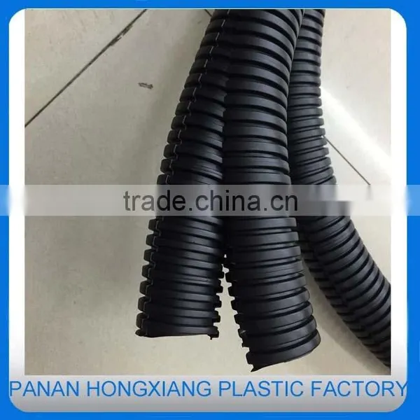 Double Deck Split Openable Tubing Conduit Hose Black Double Split Tube Split Corrugated Nylon Conduit photo-2