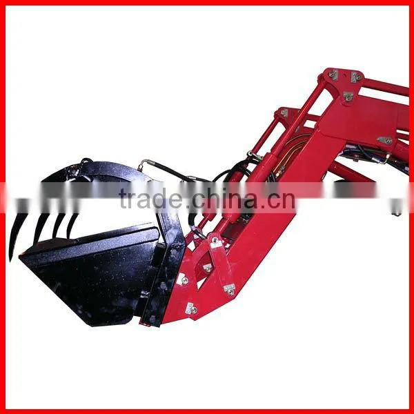 TZ04D front end loader with wood grapple