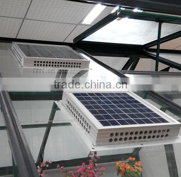 Latest Technology 15W/12V DC Solar Thermostatic Ventilator Greenhouse Outdoor Fans photo-4