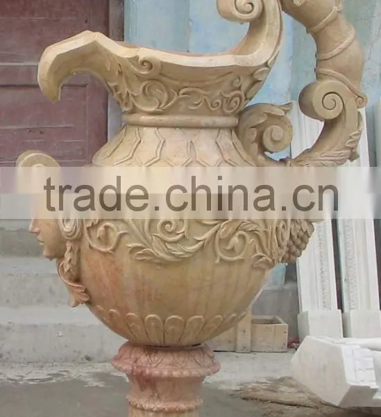 Handmade Natural Stone Ornamental Flowerpot photo-4