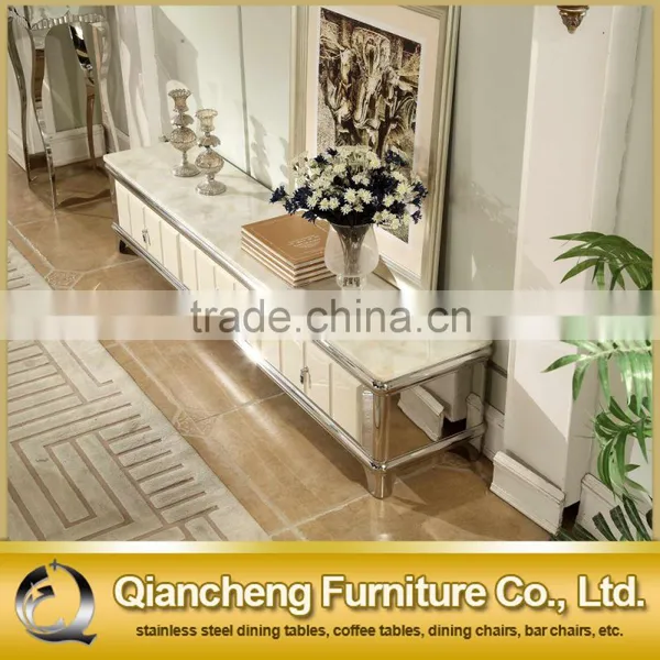 High Brightness Stainless Steel tv Stand 920# photo-2