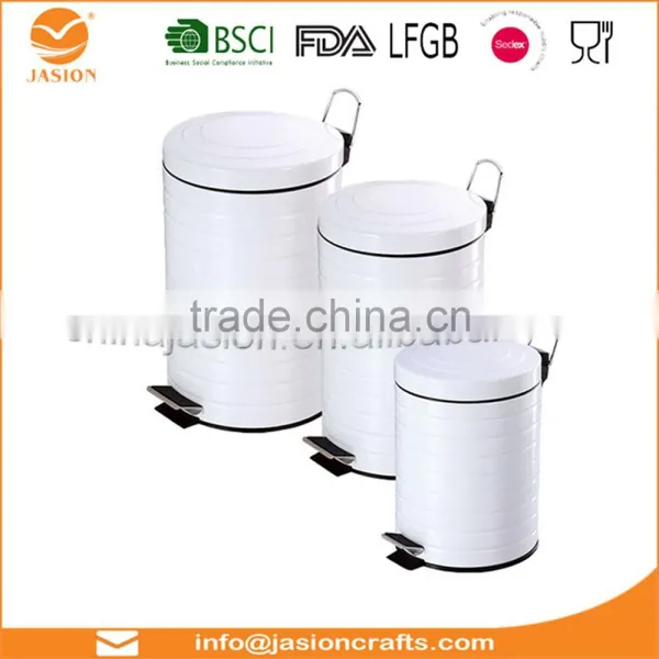 3 Litre Pedal Trash Bin White Foot Pedal Bin With Lid For Easy Opening Closing Dustbin photo-4