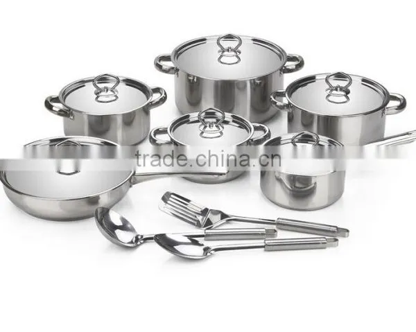 High Quality 15pcs Stainless Steel Cookware Set photo-2