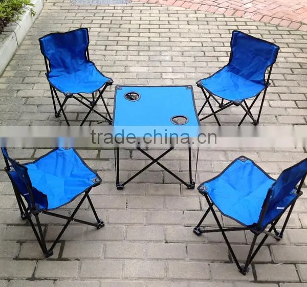 Outdoor Folding Chair and Tables Set photo-2