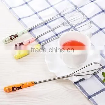 Manual Egg Beater Mini Egg Beater Matcha Whisk Wire Whisk Tea Whisk photo-5