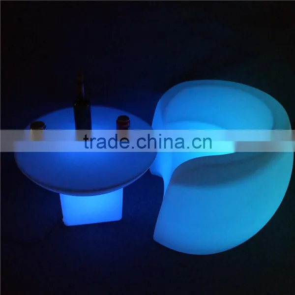New Model Furniture Living Room Event Bar Furniture LED Glowing Table and Cube Chair photo-4