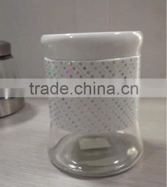 Round Glass Storage Jar