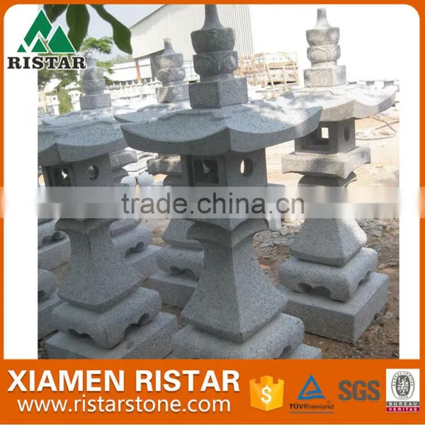 G603 Grey White Granite Stone Lantern Japanese Style NEW photo-4