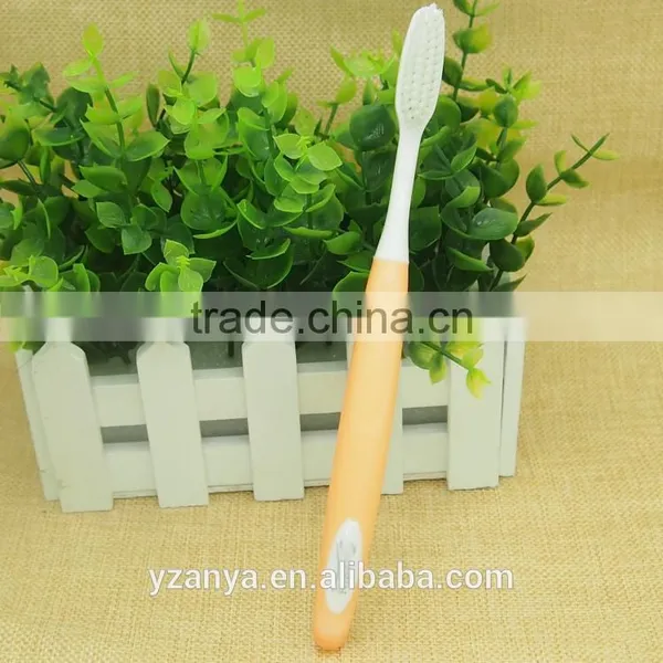 Dupont Nylon Rounded Bristle Long Rubber Handle Adult Toothbrush photo-3