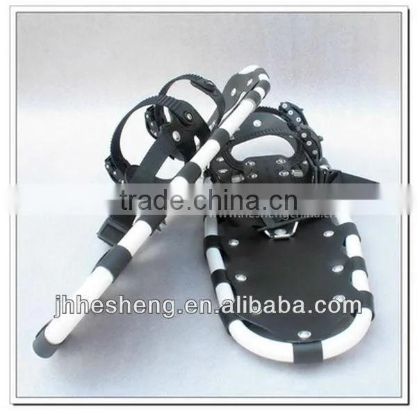 8x27(22x69cm) Non Slip Snowshoes for Safer Walking on Snow Aluminium Pivot PU Binding Alloy Crampon Shoes (HS-SS1 27inch) photo-6