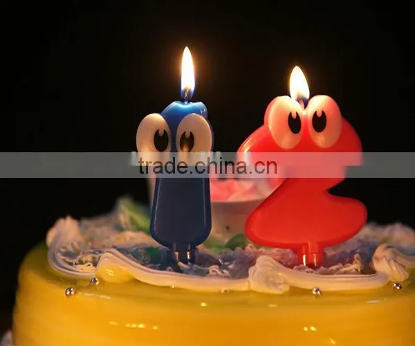 Eye Arabic Numbers Shape Birthday Candle for Children Celebration photo-2