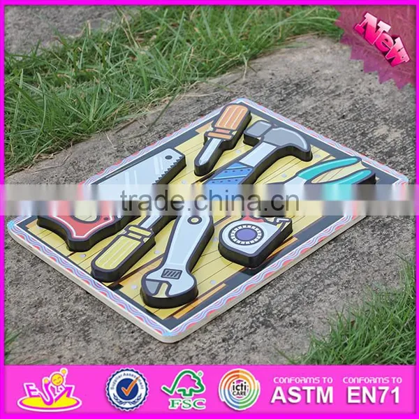 2016 New Design Educational Identify Toy Wooden Shape Puzzles for Toddlers W14D016 photo-2