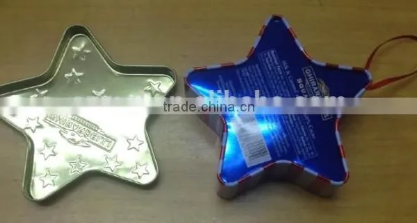Star Tin, Star Shaped Tin Box photo-3